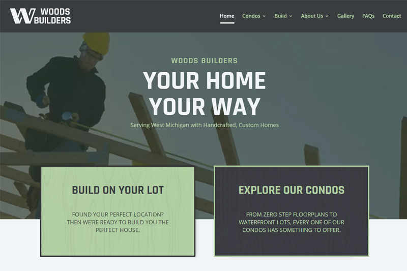 Web design for AcresMI Real Estate