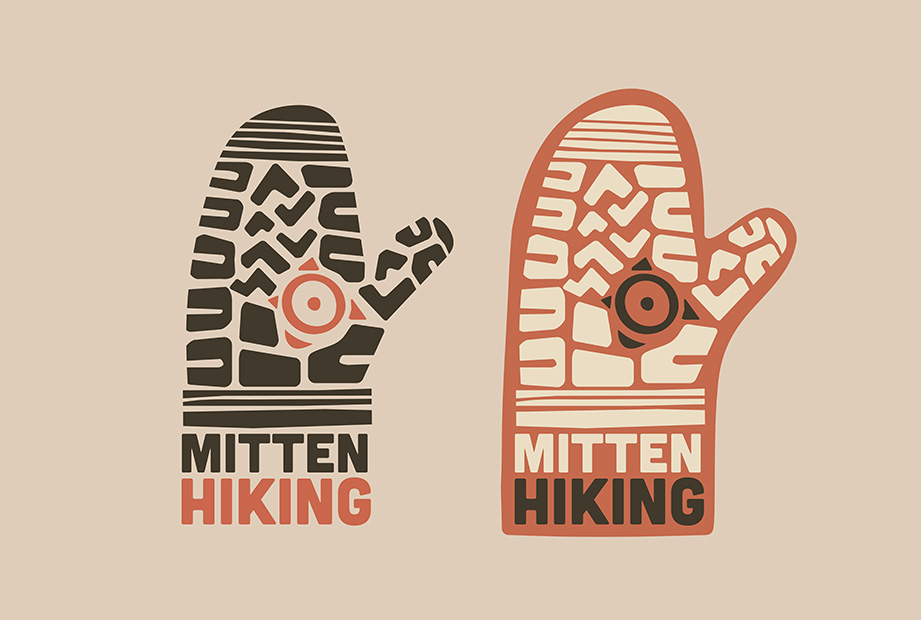 mitten hiking boot logo